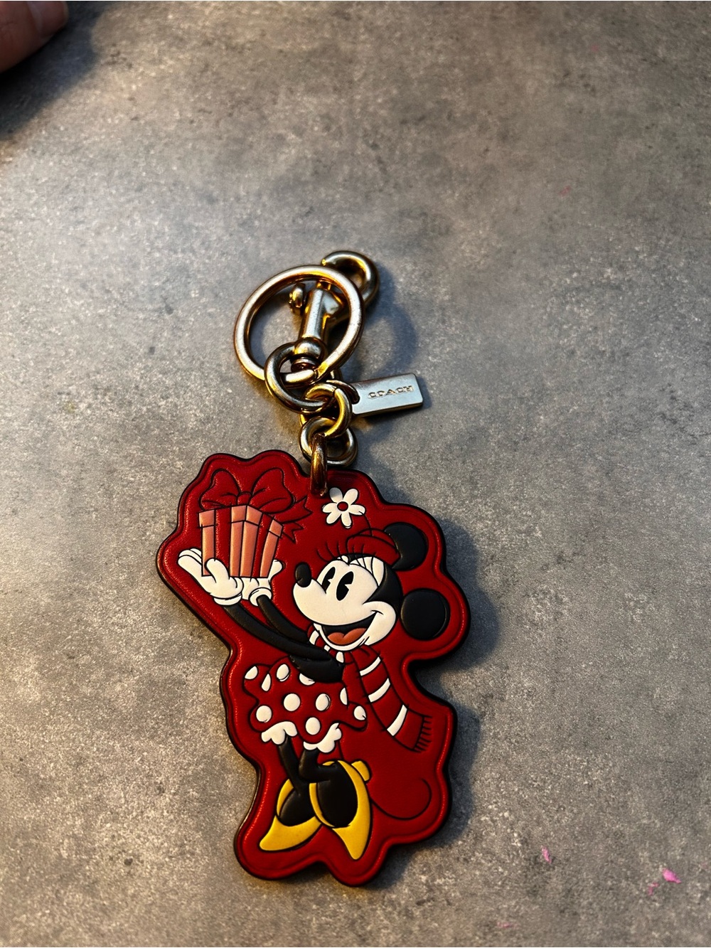 Disney x coach Minnie Mouse key charm